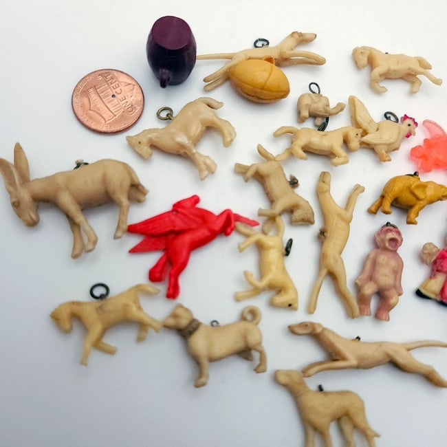 Large lot of Miniatures Frozen Charlottes Cracker Jack Prizes and More Over 40 p - 6