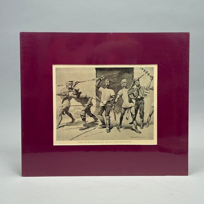 Frederic Remington 1890 Harper's Weekly Set of 10 Illustrations from Thomas A. Janvier's "The Aztec - 10