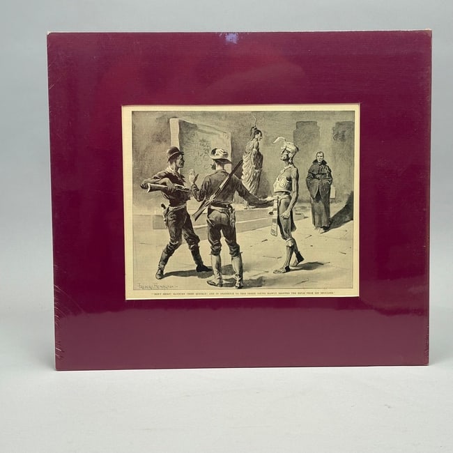 Frederic Remington 1890 Harper's Weekly Set of 10 Illustrations from Thomas A. Janvier's "The Aztec - 9