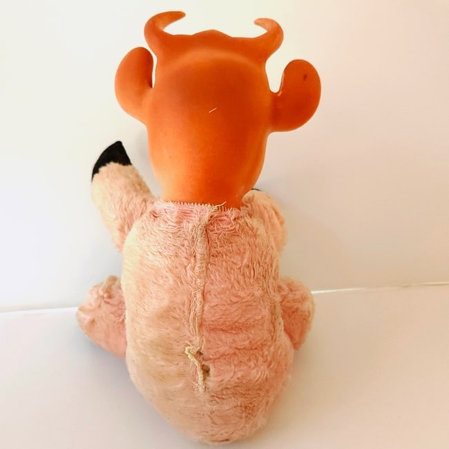 Vintage 1950s Borden Mascot Elsie the Cow Plush Pink Doll - 3