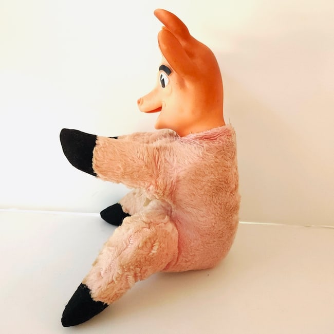 Vintage 1950s Borden Mascot Elsie the Cow Plush Pink Doll - 6