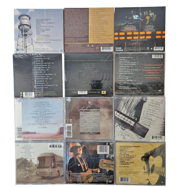 Large Lot of NEW Sealed Willie Nelson Audio CDs - 4