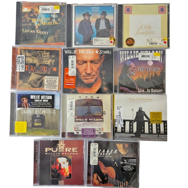 Large Lot of NEW Sealed Willie Nelson Audio CDs - 5
