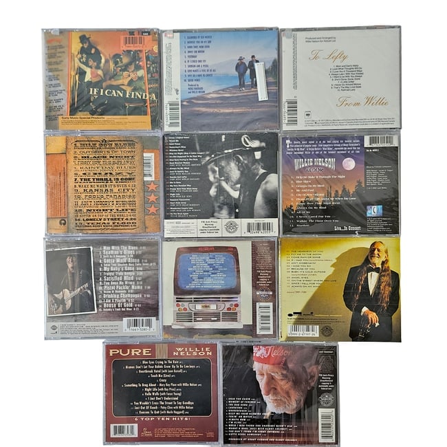 Large Lot of NEW Sealed Willie Nelson Audio CDs - 6