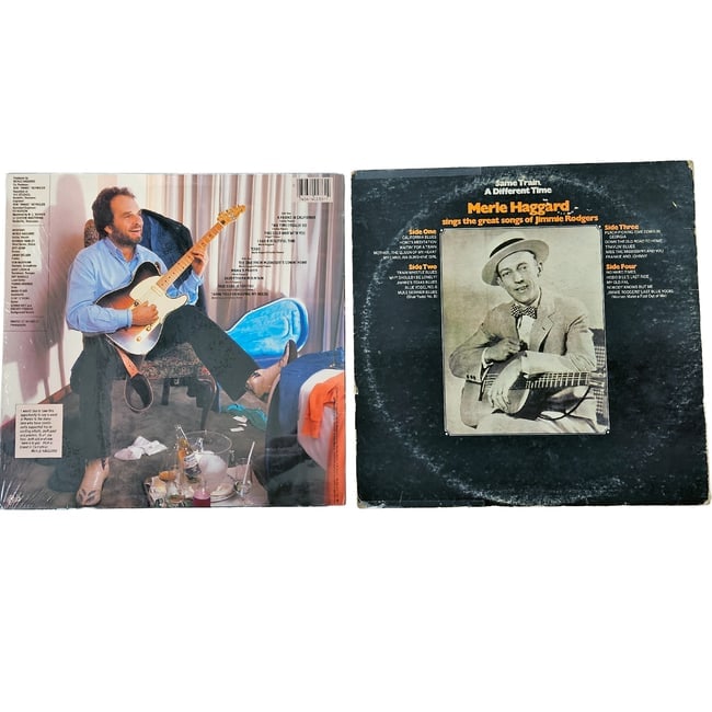 Country Music LP's Merle Haggard and Johnny Cash - 6