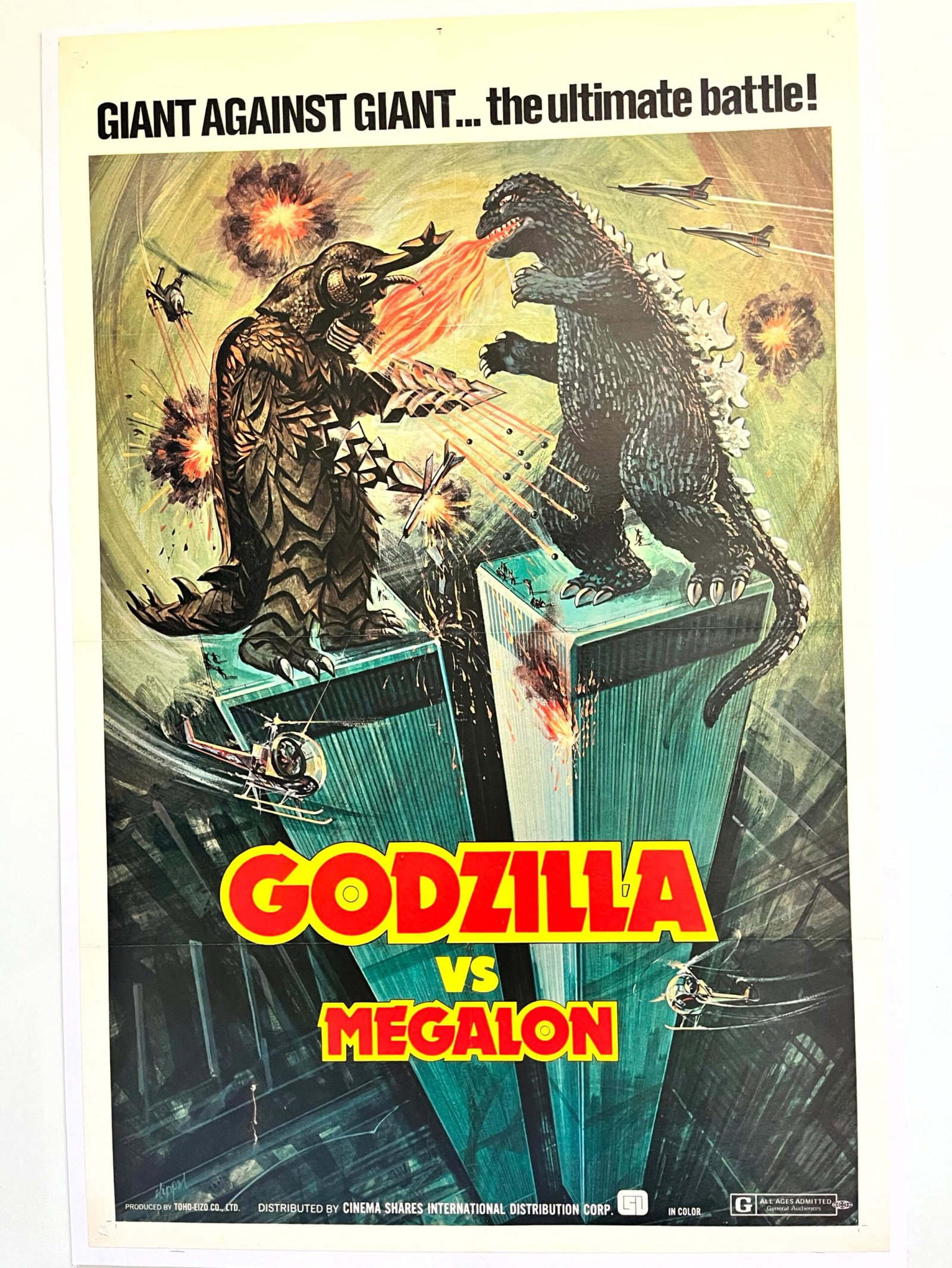 Godzilla Vs. Megalon (1973) US One Sheet Movie Poster LB (1 of 6)
