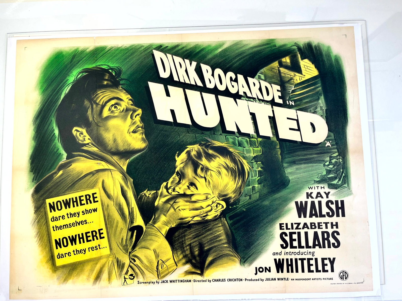 Hunted - The Stranger In Between (1950) UK Noir Quad Movie Poster LB (1 of 8)