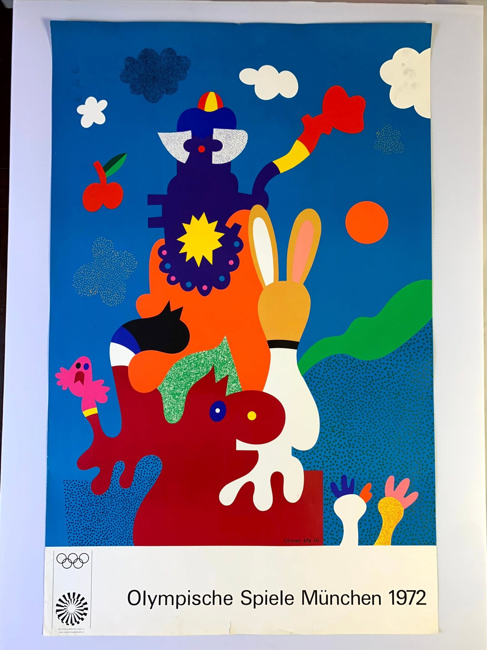 Munich Olympics 1972 - Big Bundle x4 (1972) 25" x40" German Sports Lithograph Posters (1 of 4)