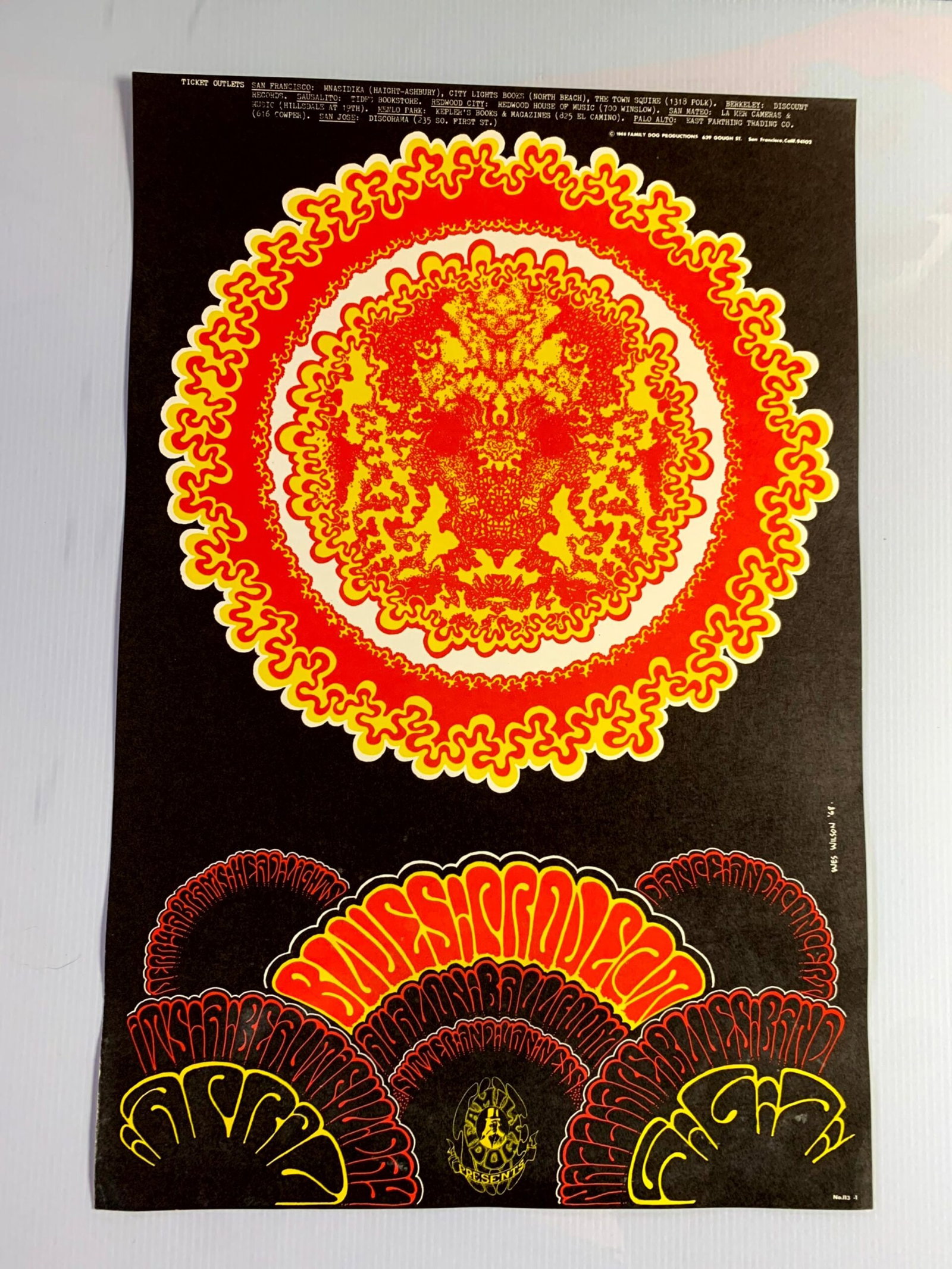 FD113-PO 1st Printing - The Blues Project (1968) 13 11/16"X20.5" US Psychedelic Music Poster: Title: FD113-PO 1st Printing - The Blues Project (1968) 13 11/16"X20.5" US Psychedelic Music Poster Description: FD113-PO 1st Printing - The Blues Project (1968) 13 11/16"X20.5" US Psychedelic Music P
