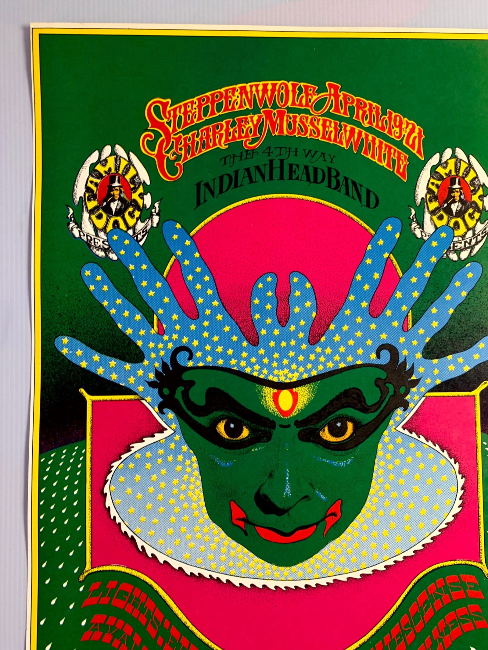 FD115-PO 1st Printing - Steppenwolf (1968) 14"X21 5/16" US Psychedelic Music Poster - 2
