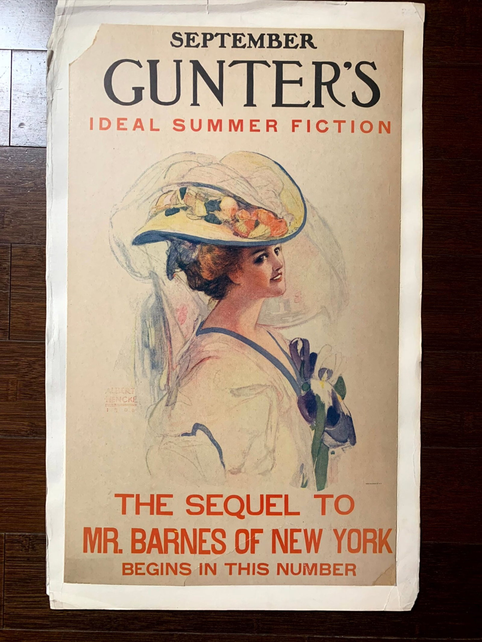 Gunter's September (1914) 13"X22" US Magazine Cover (1 of 2)