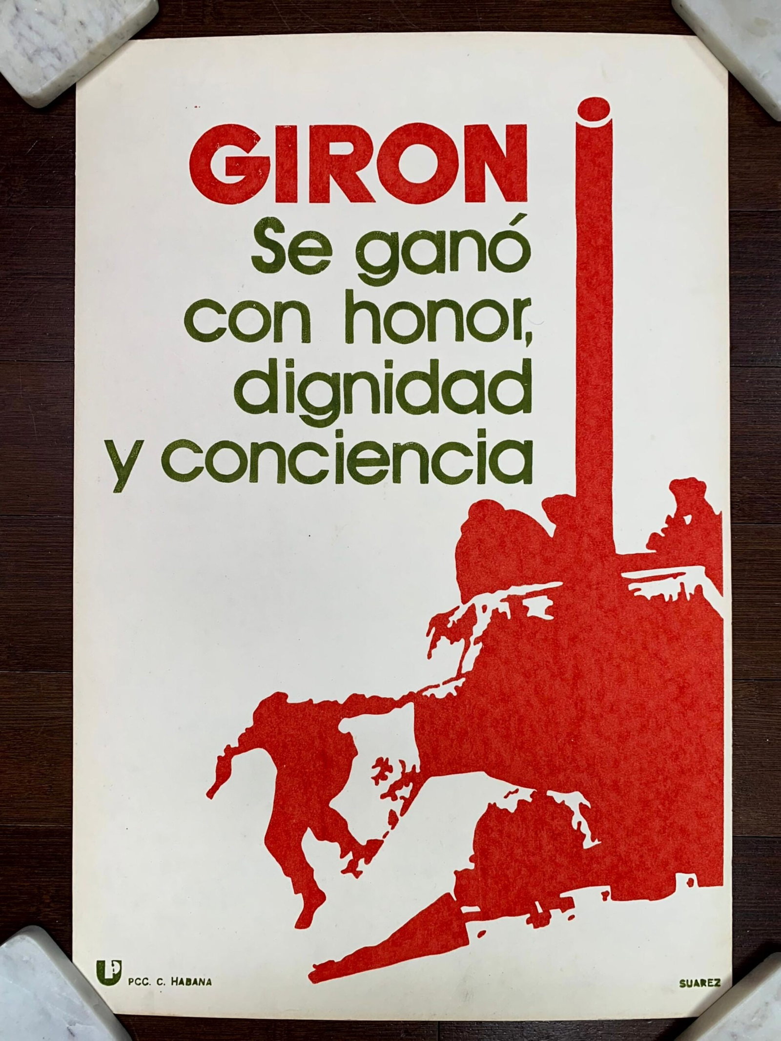 Giron Se Gano (1966) 16"X23.75" Cuban Communist Party Poster (1 of 4)