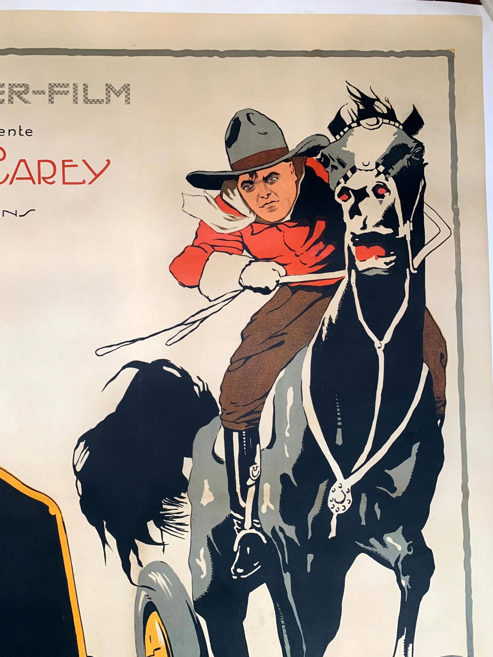 Le Freres de Black Billy - Art by Roberty - Rare (1918) 47"X62.75" French Movie Poster LB - 6