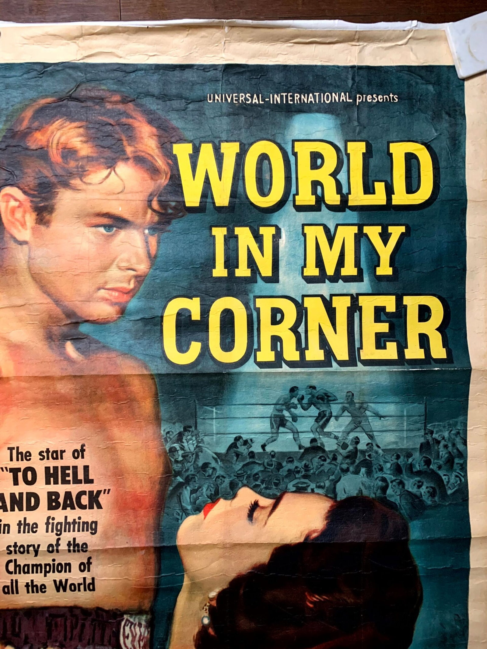 World In My Corner - Audie Murphy (1956) US 3 Sheet Movie Poster LB - 3