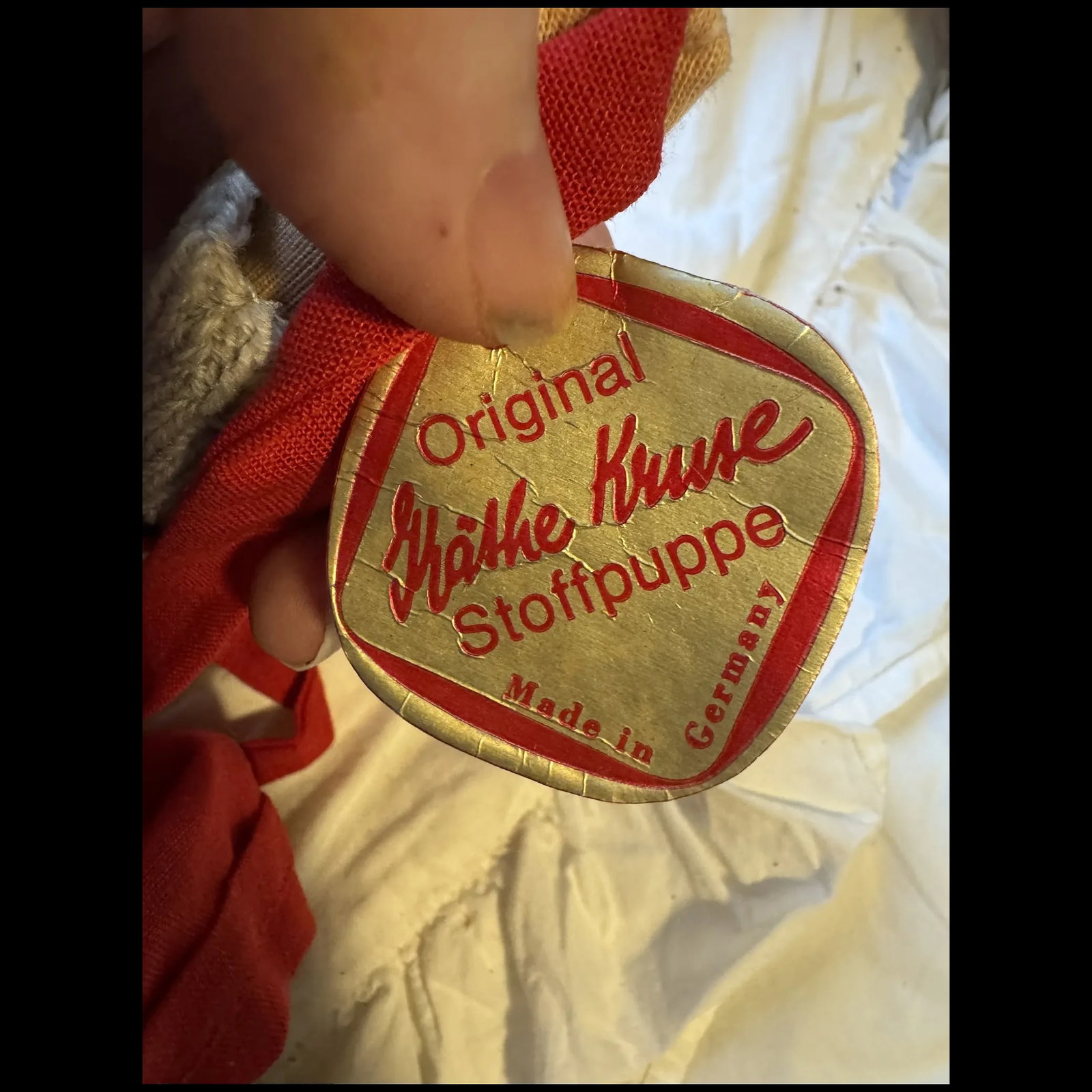 Vintage Katie Kruse Boy Girl Pair original clothing 14/15" signed feet - 19