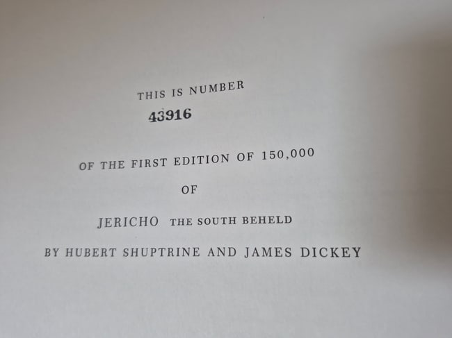 Book by Hubert Shruptine and James Dickey - 3