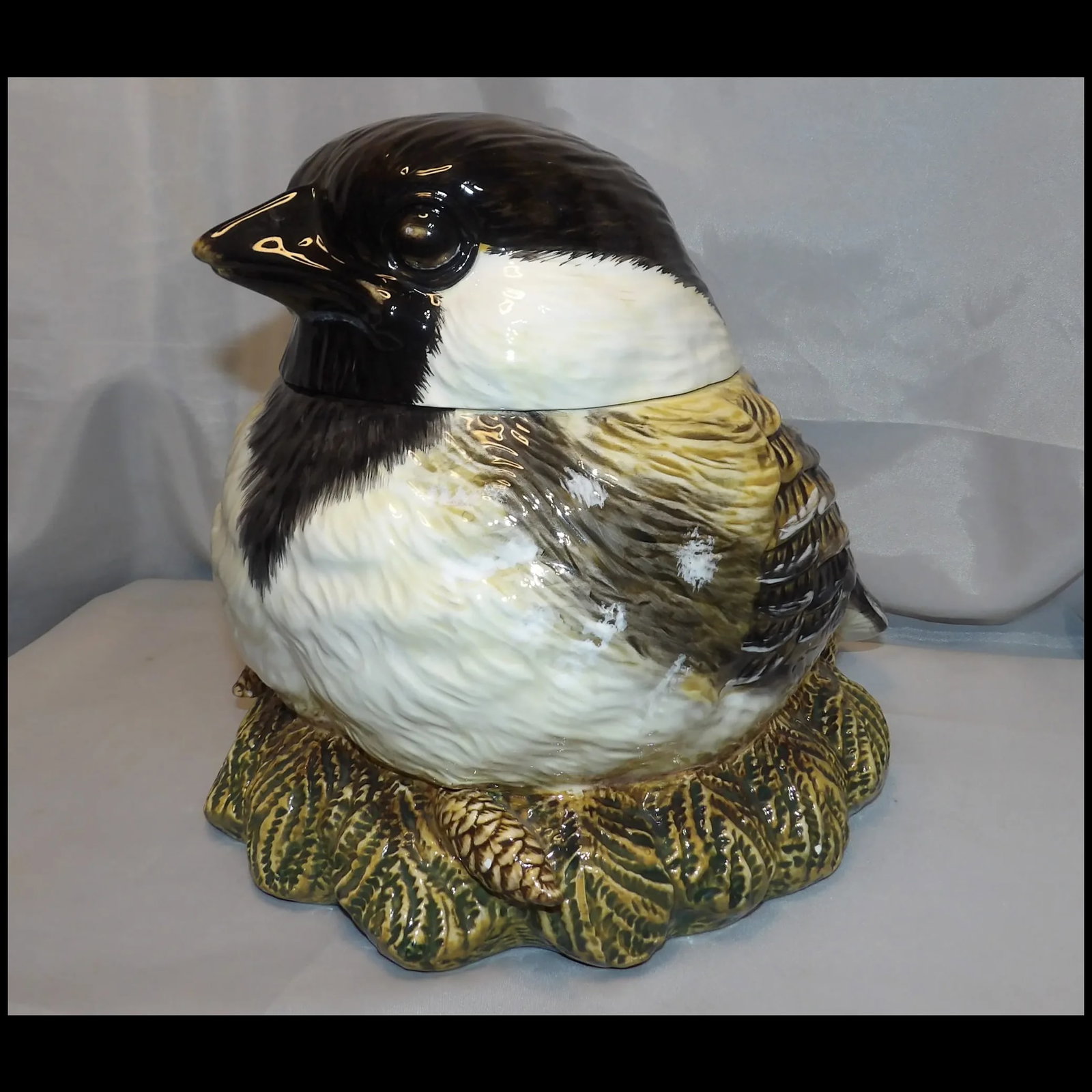 Fat Chickadee Cookie Jar Big Sky Carvers - 2