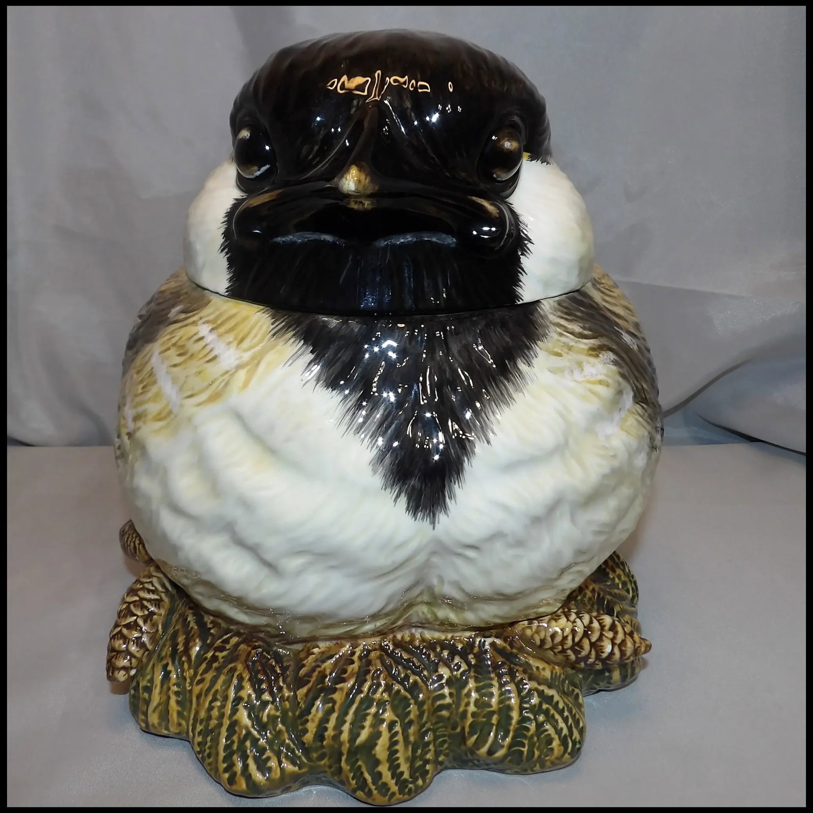 Fat Chickadee Cookie Jar Big Sky Carvers - 3