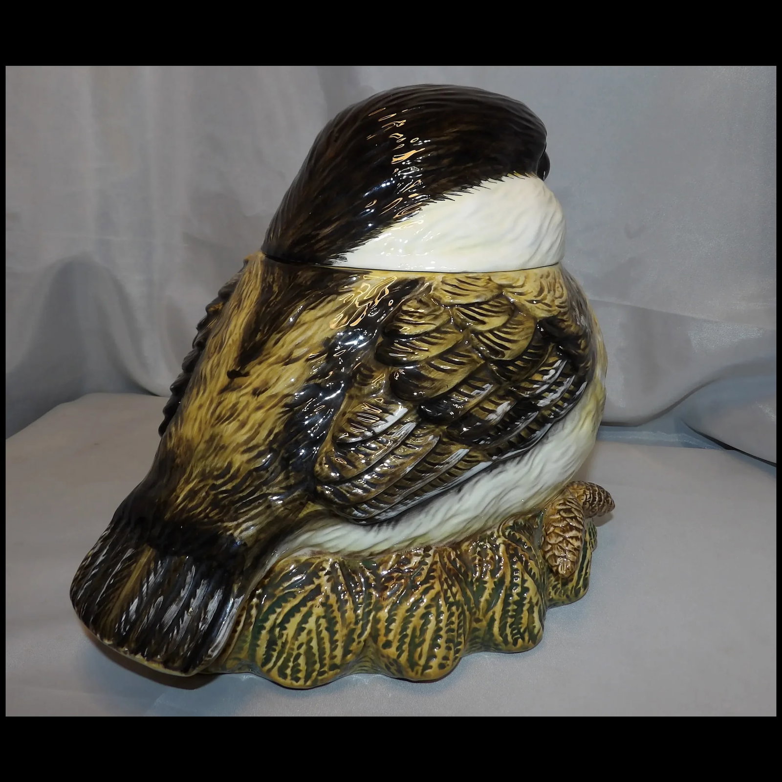 Fat Chickadee Cookie Jar Big Sky Carvers - 5