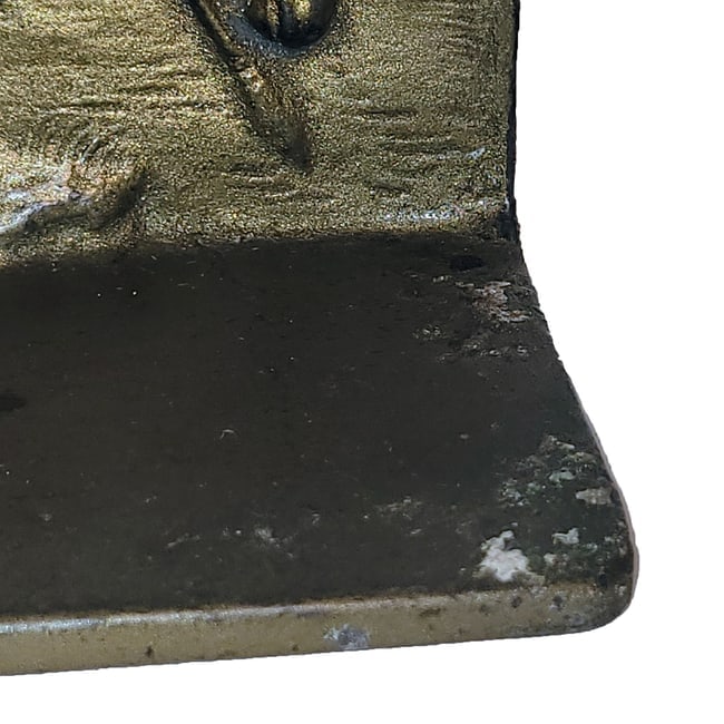 Vintage Bronzed Cast Iron End of the Trail Bookends - 4