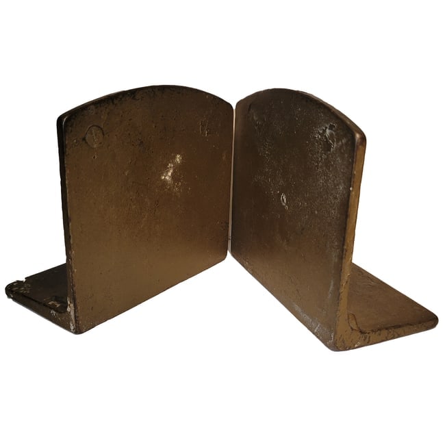 Vintage Bronzed Cast Iron End of the Trail Bookends - 5