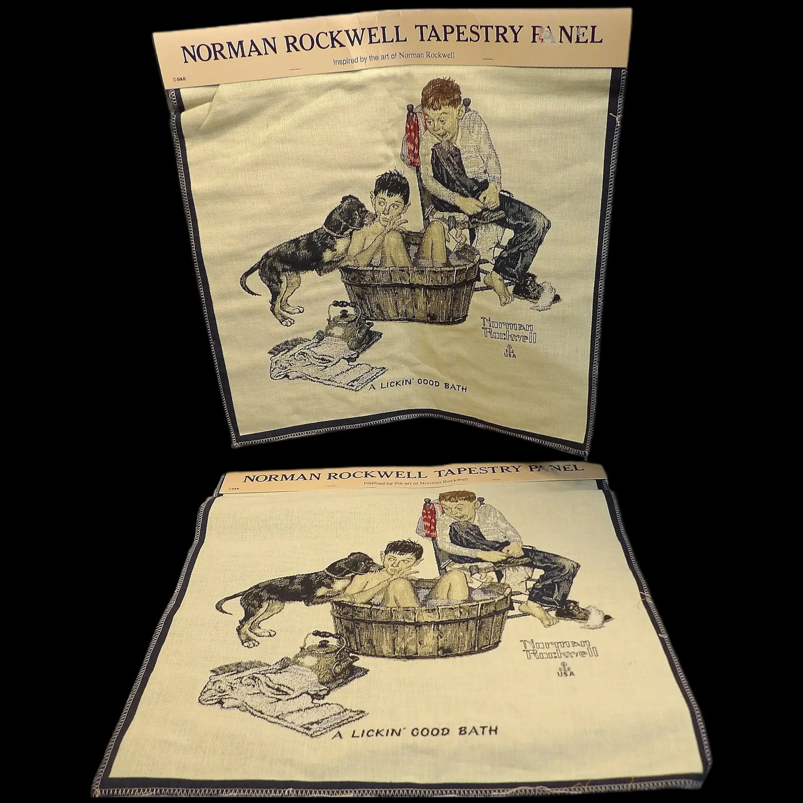 Norman Rockwell Tapestry Panel by Oakhurst Textiles Inc. (1 of 5)