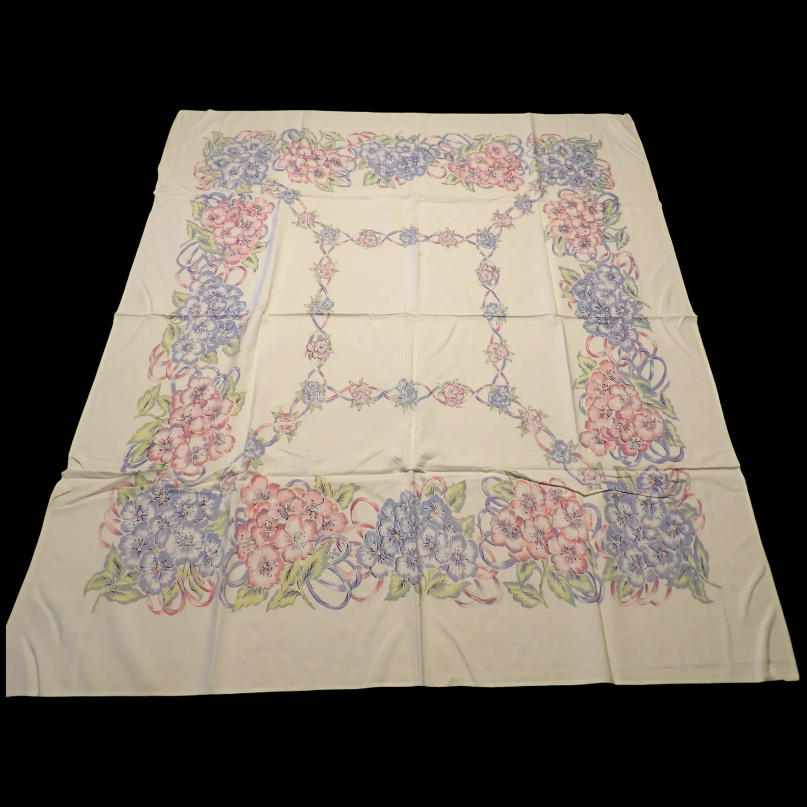 Floral Cotton Breakfast or Kitchen Tablecloth (1 of 8)