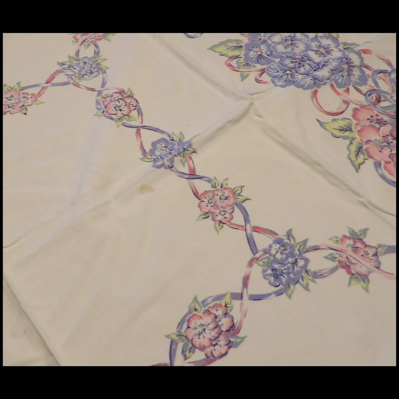 Floral Cotton Breakfast or Kitchen Tablecloth - 6