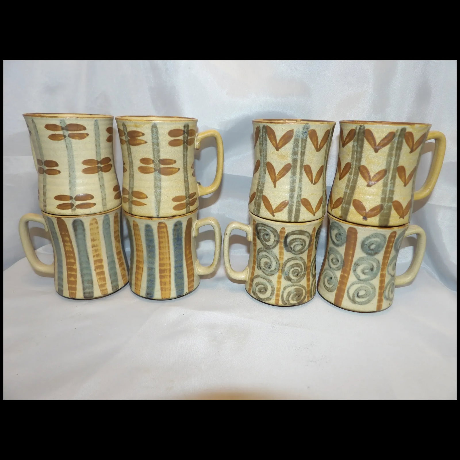 Hand Made Stoneware Coffee Mugs- - 2