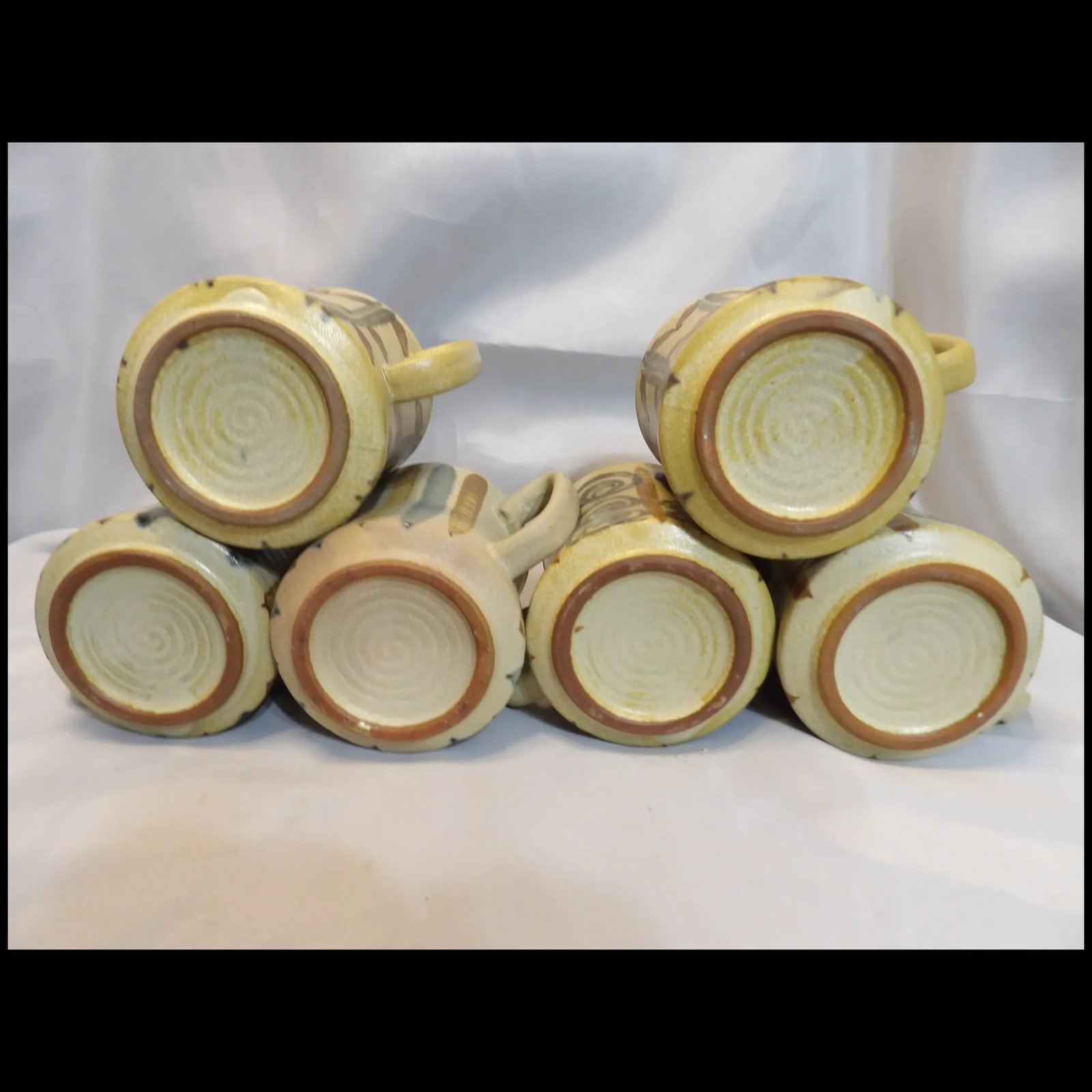 Hand Made Stoneware Coffee Mugs- - 8