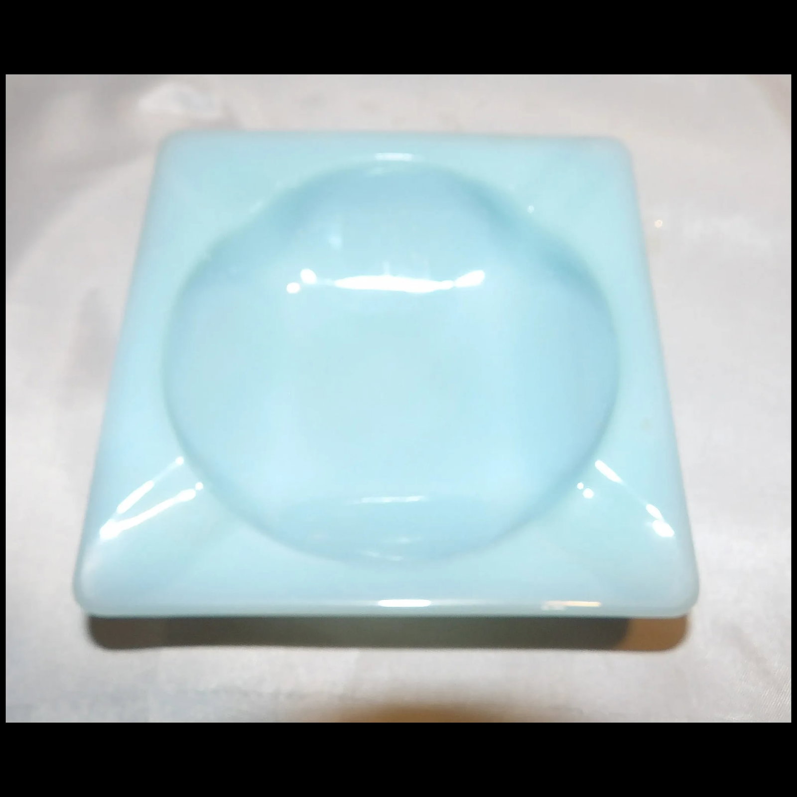 Blue Azurite (Delphite Blue) Ashtray - 3