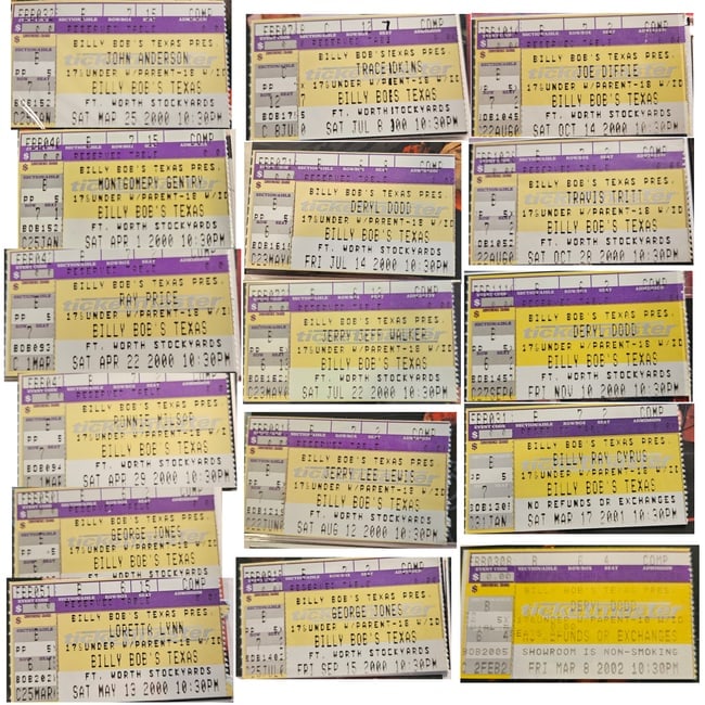 Vintage Amateur Concert Photos from Concerts at Billy Bob's Texas 2000-2002 - 3