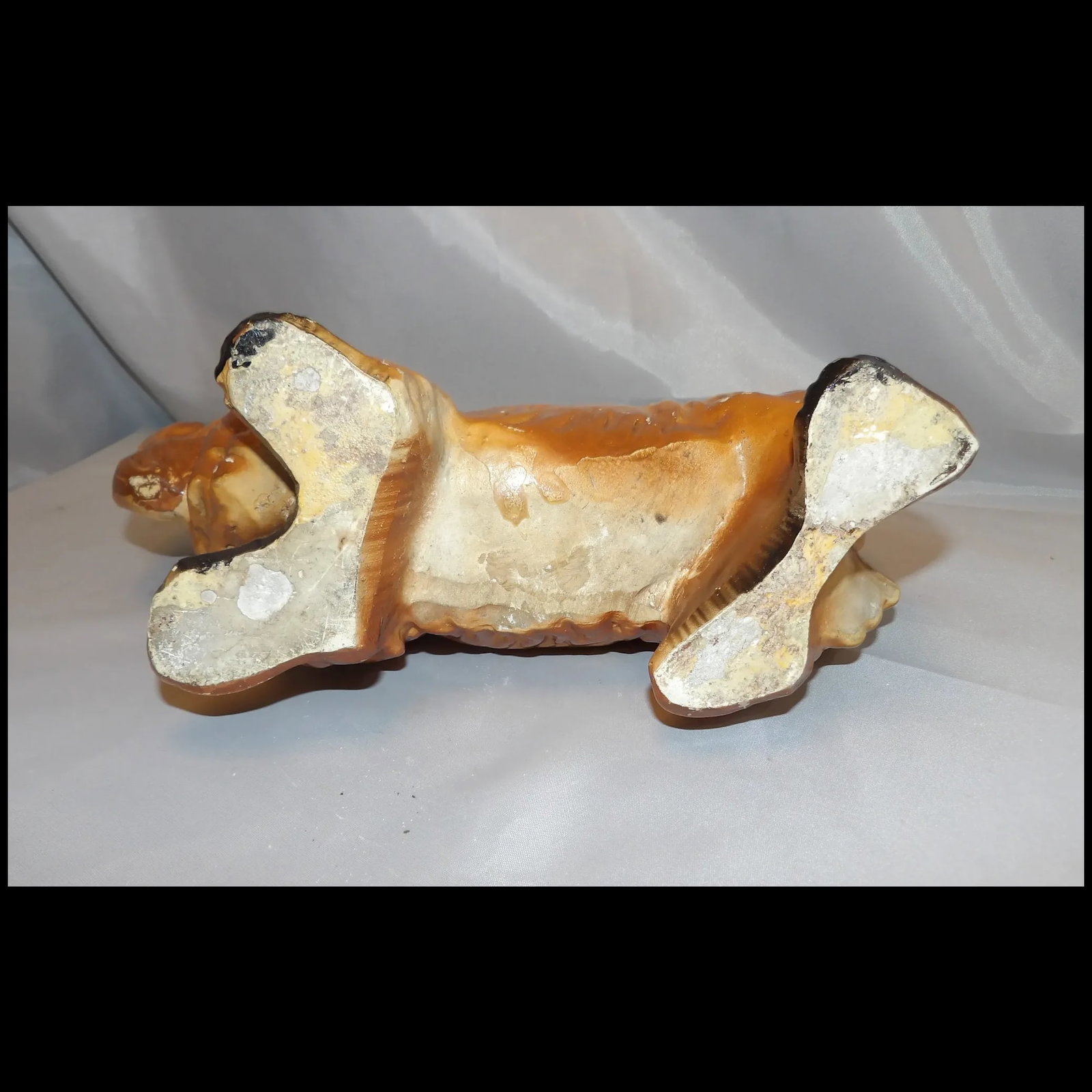Vintage Chalkware Pekingese Dog - 8