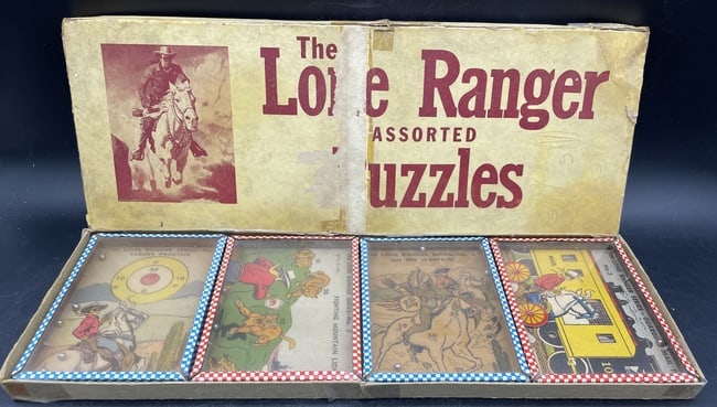 RARE! THE LONE RANGER DEXTERITY PUZZLES W/ ORIGINAL BOX (1 of 7)