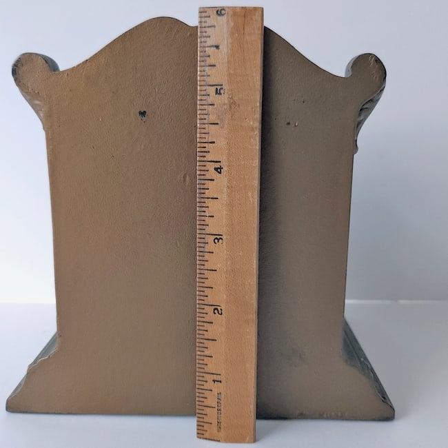 Native American Chief Bookend Doorstop Bronze Bust - 6