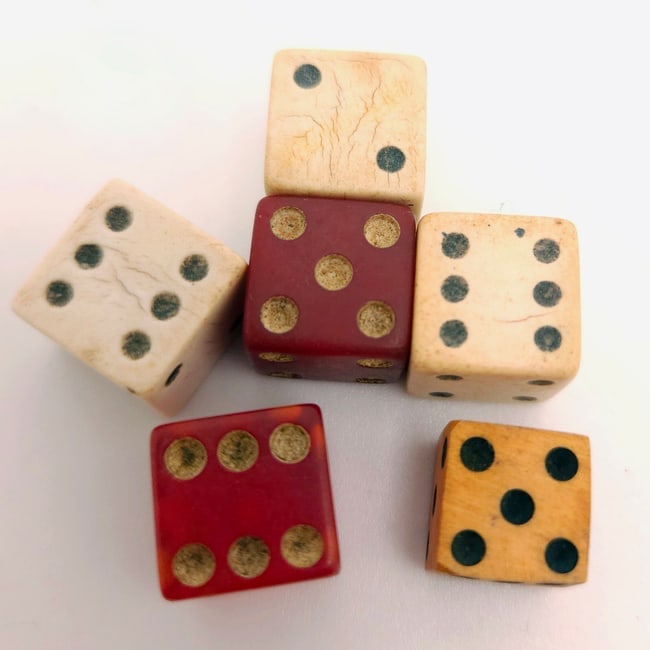 Assorted Vintage Dice of Various Age and Size Including Vegas Casinos - 11