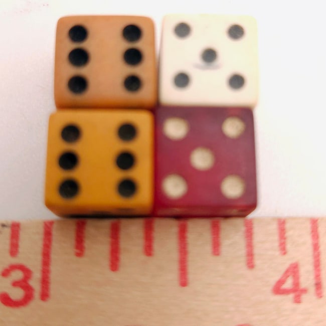 Assorted Vintage Dice of Various Age and Size Including Vegas Casinos - 12
