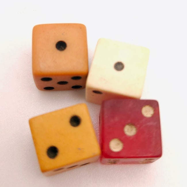 Assorted Vintage Dice of Various Age and Size Including Vegas Casinos - 13