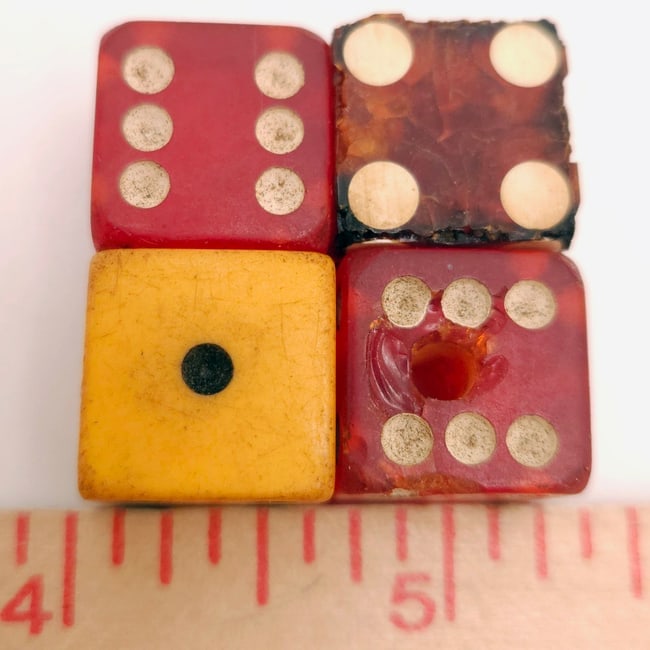 Assorted Vintage Dice of Various Age and Size Including Vegas Casinos - 6