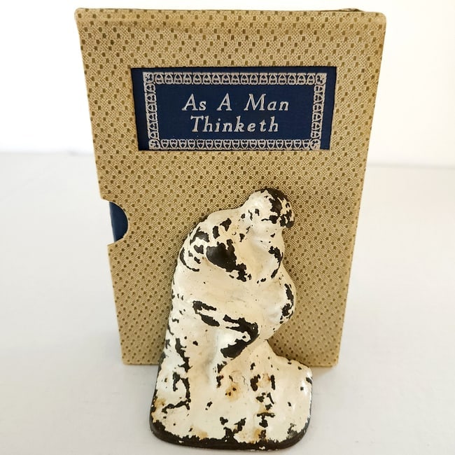 Thinking Man's Lot of Books and Bookends - 10
