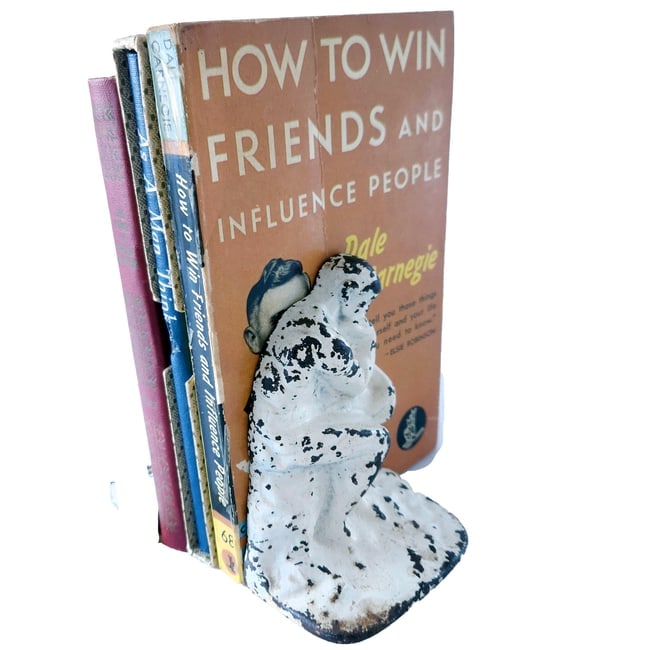 Thinking Man's Lot of Books and Bookends (1 of 12)