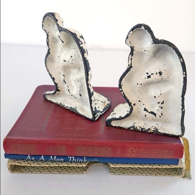 Thinking Man's Lot of Books and Bookends - 4