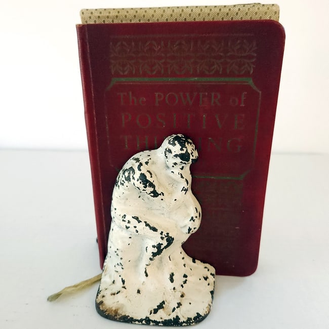 Thinking Man's Lot of Books and Bookends - 9