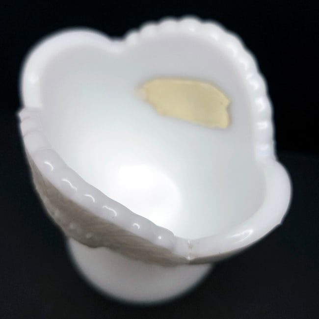 John Kemple Milk Glass Indigenous Indian Chief Toothpick Match Holder Set of 2 - 8
