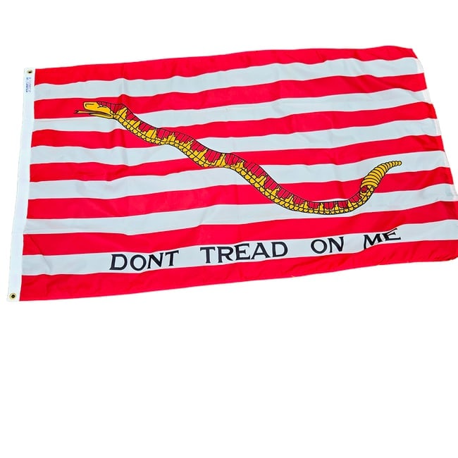 Historical First Navy Jack Flag "Don't Tread on Me". - 2