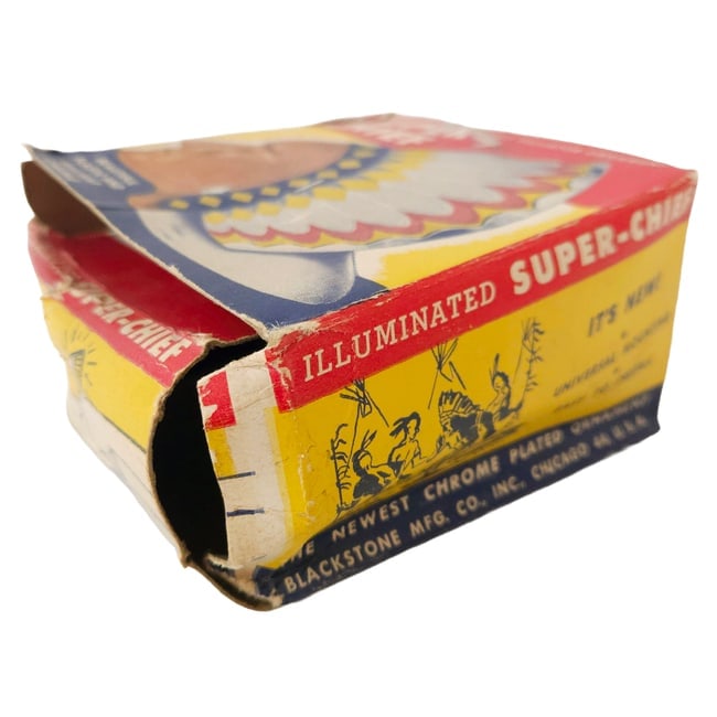 1950's Blackstone Super-Chief Lighted Hood and Radiator Ornament w Original Box - 3