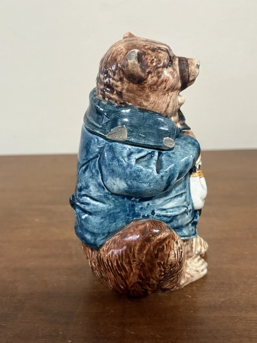 Majolica Bear Humidor - 2
