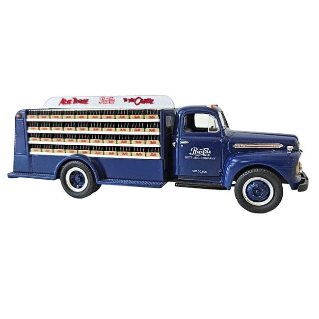 First Gear Diecast Pepsi-Cola 1951 Ford F-6 Bottler's Truck: Title: First Gear Diecast Pepsi-Cola 1951 Ford F-6 Bottler's Truck Description: First Gear Diecast Pepsi-Cola 1951 Ford F-6 Bottler's Truck 1996 First Gear Precision Collectables Stock #19-1092 1:34 s