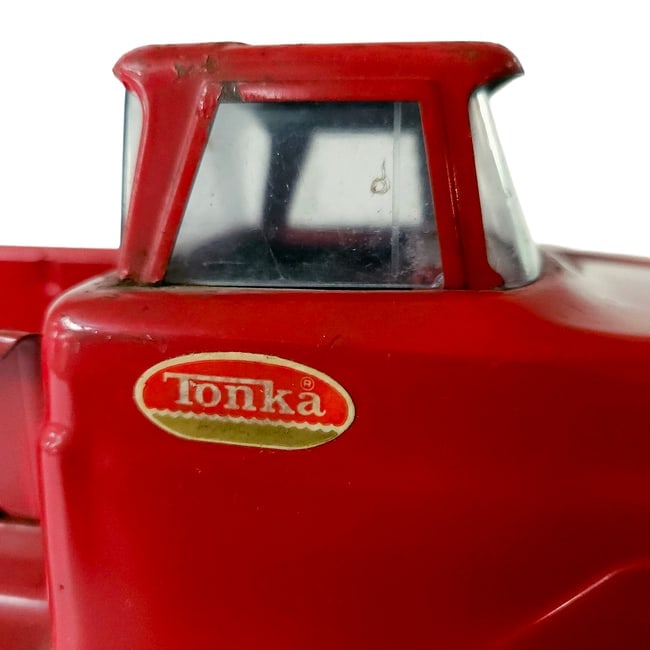 1968 All Red Tonka Dodge Stepside Pickup Truck - 11