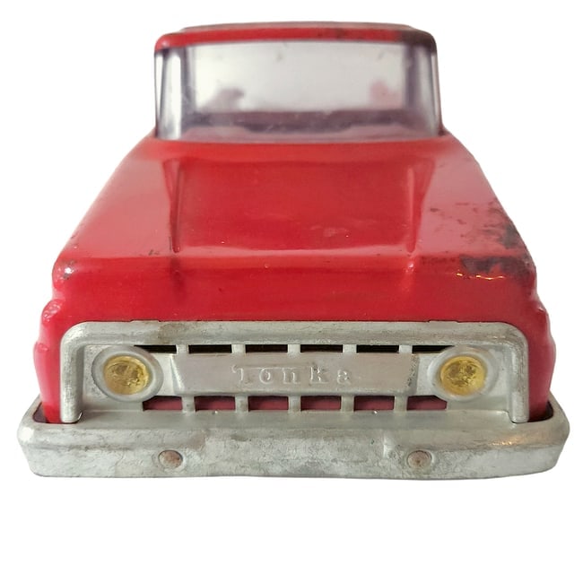 1968 All Red Tonka Dodge Stepside Pickup Truck - 3